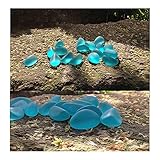 Rrunzfon Kristallstein Glasperle Sand, Blauer Stein Aquarium Aquarium Dekoration, UnregelmäßIger Kristallstein Kristall Edelstein Garten Aquarium Vase Pflanzendek