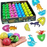 German Trendseller® - 24 x Magische Mini Dino Ei-er ★ NEU ★ ┃ ++ Echt schlüpfender Dino ++ ┃ Mitgebsel ┃ Kindergeburtstag ┃ Dinosaurier ┃ 24 x Dino E