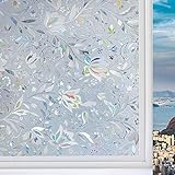 Sichtschutz antistatische Selbstklebende Folie, Beschattung wasserdichte Fensterfolie, geeignet für Bad, Büro, Besprechungsraum U 60x200