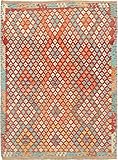 Nain Trading Kelim Afghan Heritage 289x215 Orientteppich Teppich Rot Handgewebt Afghanistan Design Teppich M