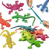 German Trendseller® - 24 x Stretchy Gekkos NEU ┃ Kindergeburtstag ┃ Glibber Echsen ┃ Mitgebsel ┃ 24 Stück