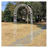 Hochzeit Bögen Garten Bogen 240cm hoch X 118cm Breite Garten Arbor Verschiedene Kletterpflanze Brautpartei- Dekoration Metall Pergola Arbor Garten Arch Garden Arch Tür Mit ( Color : White )