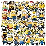 DUOYOU Minions Cartoon-Aufkleber, für Laptop, Gitarre, Kühlschrank, Skateboard, Auto, Gepäck, wasserdicht, Graffiti-Aufkleber, Kinder, klassisches Spielzeug, 50 Stück