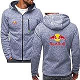 CYFCXK Bedruckter Red Bull Racing Color Block Kapuzenpullover Frühling Und Herbst Jacke Pullover Pullover Sport Freizeit Herrenbekleidung