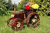 Traktor aus Korbgeflecht (Weide)++Pflanzhilfe, 60 cm, Rattan, Weidenkörbe, bepflanzen möglich, Rattan, Weinkörbe, Weidenkorb, Pflanzkorb, Blumentopf, Blumentöpfe, keine Holzschubkarre, Pflanztrog, Pflanzgefäß, Pflanzschale, Blumentopf, Pflanzkasten, Übertopf, Übertöpfe, Pflanztrog, Pflanztopf groß hell natur unbehandelt für Gartenhaus, Blumentopf, Holz, Haus und Eingang, Gartendeko, Dekoration Pflanzgefäß, Pflanztöpfe Pflanzkübel, Pflanzk