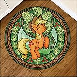 Teppich Runde Teppich Teppich Nette Cartoon Bodendecke Für Wohnzimmer Schlafzimmer Kinderzimmer Rutschfeste Spielmatte Runde Matte Teppich Startseite Einrichtung ( Color : 8 , Size : Diameter 80cm )