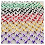 ASPZQ Kletternetz Aus Gewebtem Seil Kinder Balkonnetz Schutzzaun-Dekornetz, Gartennetz Im Freien Trampolin Sicherheitsnetz, Verschiedene Größen Color : 8mm Rope, Size : 3x5m(10x16ft)