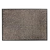 Schöner Wohnen Kollektion strapazierfähige Schmutzfangmatte Miami – getuftete Fußmatte 50x70 cm in Punkte anthrazit-Taupe – waschbarer Saub