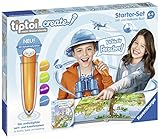 Ravensburger tiptoi CREATE Starter-Set 00805: Stift und Weltreise-Buch - Kreativ-Buch für Kinder ab 6 Jahren, mit Aufnahmefunk