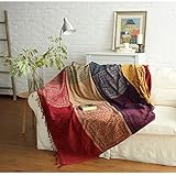 Decke Sofa Flauschig, Sofadecke , Weiche & Warme HOME Kuscheldecke, Couchdecke, Überwurfdecke, Bettüberwurf Wohndecke für Zuhause, Büro (Rot (Tibet Red), 220 x 250 cm)