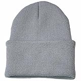 WOOGOD Classics Mütze Herren Damen mit Warmfutter Wintermütze Beanie Warme Strickmütze Geschenke für Männer F