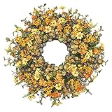 Kunyun Türkranz Beeren-Herbstkranz, schöner künstlicher Frühlings- und Sommerkranz Haustür Wand Fenster Hochzeit Wohnkultur 40