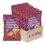 el origen Bio Kochbananen Chips mit Paprika 8er Pack, 8 x 80g