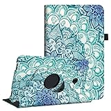 Fintie Hülle für Samsung Galaxy Tab A 10,1 Zoll T580N / T585N Tablet - 360° Drehbarer Stand Cover Case Schutzhülle Tasche Etui mit Ständerfunktion Auto Schlaf/Wach Funktion, smaragdb