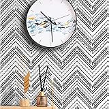 M-CH Tapete tapeten Selbstklebende Tapete Geometrische Wellenmuster Feuchtigkeitsbeständig verdickte Tapete Geeignet for Schlafzimmer Wohnzimmer Sofa TV Hintergrund Wand-Pap
