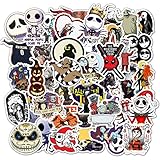 50 Halloween-Serie Graffiti-Aufkleber [Zombie-Braut] Cartoon-Koffer-Gitarren-Skateboard wasserdichte Aufkleb