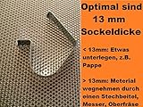 8 Stück Qualität Sockelfeder für Küchensockel Halter Befestigung an Sockelleiste in Küche unter Unterschrank Blende Sockelhalter Klipse Clip Klammer Halter zur Befestigung v. Sockel vor Unterschränken bei Möbel Fußleiste Ironico©