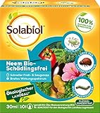 Solabiol Neem Bio-Schädlingsfrei, biologische Schädlingsbekämpfung an Zierpflanzen, Kräutern, Kartoffeln und Gemüse, (auch zur Blattlausbekämpfung geeignet), 30