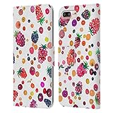 Head Case Designs Offiziell Zugelassen Ninola Beeren Blumig 2 Leder Brieftaschen Handyhülle Hülle Huelle kompatibel mit Apple iPhone 7 Plus/iPhone 8