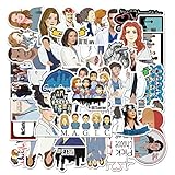 Greys Anatomy Aufkleber 50 Stück,Aufkleber für Kinder und Teens Erwachsenen,TV-Show Grau's Anatomy Vinyl Aufkleber für Laptop,Auto, Motorräder,Fahrrad,Skateboard,Wasserdicht Graffiti Sticker Pack