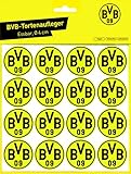 Essbarer Tortenaufleger & Muffinaufleger BVB 09 / 16 Stück 4 cm Ø