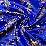 Chinesischer Brokatstoff, traditionelles Drachenkleid, bestickt, Seide, Satin, orientalisch, Königsb