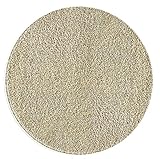 the carpet Port Plus Moderner Hochflor Shaggy, Wohnzimmer, Teppich, Soft, Uni, Frisee, Creme, 200 x 200 cm R