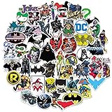 Batman Die Cut Vinyl Sticker Variety Pack - Laptop, Wasserflasche, Scrapbooking, Tablet, Skateboard, Indoor/Outdoor - 50 Stück