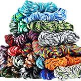 28 Farben 10 Fuß Paracord Schnur 550 Multifunktion Paracord Seile Paracord Armband Seil Basteln Machen Seil Kit für Lanyard Schlüsselbund Hundehalsband DIY Manuelles Flechten B