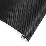 TRIXES 3D Autofolie Carbon Vinyl Wrap 1500 mm x 300 mm - Auto & Motorrad, Laptops, Handys, PC-G