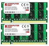 Komputerbay 8GB (2X 4GB) PC2-6400 DDR2 800MHz SoDIMM Dual Channel Laptop-Sp