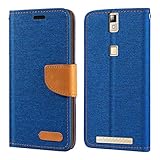 Elephone P8000 Hülle, Oxford Leder Wallet Case mit Soft TPU Back Cover Magnet Flip Case für Elephone P8000