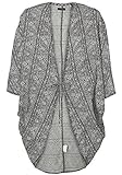 O'Neill Damen Beach Cover up Cardigan Streetwear Shirt & Bluse, Black AOP W/White, S/M