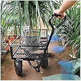 Bollerwagen Luftreifen Garden Tool Tidy Cart Buggies Outdoor Garden Sport Shopping Push Wagon Geeignet für Garten und O