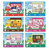 Coltum 6 Stück ACNH NFC Mini-Kartenpaket für Animal Crossing New Horizons Sanrio Minikarte für Switch/Switch Lite/New 3DS