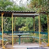 XIAOLIN Transparenter PVC-Vorhang, Indoor Roll Up Hanging Panels Veranda Balkon Fenster Rollos, Patio Anti-UV Wasserdicht Schützen (Color : Clear, Size : W105xL150cm)