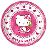 PARTY DISCOUNT NEU Teller Hello Kitty, 23 cm, 8 ST