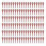 CFRPYUR Kunststoff Rasentrimmer Klingen Schnurlos Rasentrimmer Klingen 83mm Garten Rasenmäher Ersatzklingen passend für Terratek Einhell, TTCGT18, GGCGT18 und TCSBUN (120 Stück)