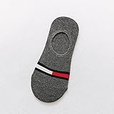 Liziya Herren Damen Kurze Socke,Schweiß und atmungsaktive Bootssocken mit flachem Mund 10PCS-Dunkelgrau_Einheitsgröße,Sneaker Invisible Socken Damen Herren Füßling