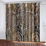YTSDBB Verdunkelungsvorhang mit Ösen Herbstliche Bäume Landschaft B 160 x H 115 cm Thermovorhang Schlafzimmer Lichtundurchlässig Stoff Lärmschutzvorhang für Junge Mädchen Wohnzimmer Teenag