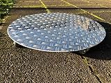 Pflanzenroller AluGrip-R200 bis200kg Blumenroller Untersetzer Indoor Outdoor Alu (Aluminium Duett 5/6,5, Ø400mm)