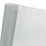 HaGa® Zaunblende 1,5m x 1m (Meterware) - 85% Schattierwirkung in silbergrau - effektiver Sichtschutz für Zaun und Terrasse - Sonnenschutzgewebe Tennisblende Windschutz - S