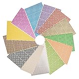 NBEADS 6mm Kleine Runde Dot Aufkleber Selbstklebende Farbe Klebrige Codierung Etiketten Kennzeichnung Etiketten, 28 Blatt (13328 Punkte), Gemischte Farbe, 22,2×12,5