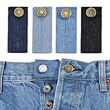 CHIC DIARY Hosen Knopf Verlängerung Wunderknöpfe Extender Jeans Hosenerweiterung Bunderweiterung für frühe Schwang