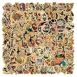 RGBEE Vintage Sticker Set 100 Stücke, Retro Mädchen Aufkleber für Skateboard Laptop Koffer Helm Motorrad Auto Fahrrad Computer, Sexy Mädchen Seemann Wasserfeste Aufkleber Stickerbomb