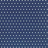 20 Servietten weiße Mini-Punkte auf dunkelblau/gepunktet/Muster/zeitlos 33x33