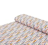 Nadeltraum Baumwoll - Jersey Ovale Durcheinander orange - Meterware ab 25 cm x 150 cm - Stoff zum N