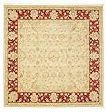 RugVista, Farahan Ziegler, Maschinengefertigt, Teppich, Orientalischer Ziegler Teppich, Kurzflor, 250 x 250 cm, Quadrat, Oeko-Tex Standard 100, Polypropylene, Flur, Schlafzimmer, Küche, Wohnzimmer, Beige R