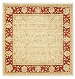 RugVista, Farahan Ziegler, Maschinengefertigt, Teppich, Orientalischer Ziegler Teppich, Kurzflor, 250 x 250 cm, Quadrat, Oeko-Tex Standard 100, Polypropylene, Flur, Schlafzimmer, Küche, Wohnzimmer, Beige R