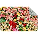 Rose Innentürmatte für den Hauseingang Fußmatten für die Hausdekoration Innen Außen Eingangsteppiche Innen Willk